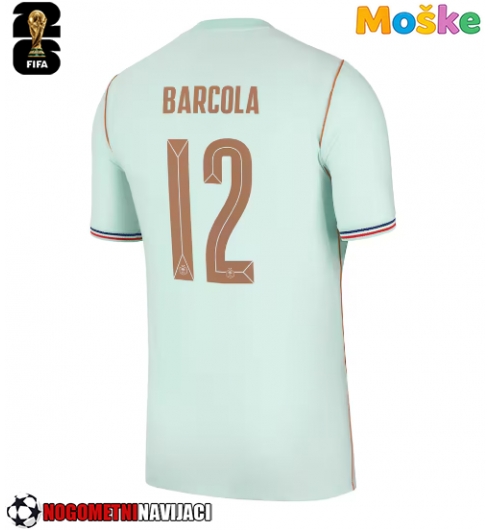 Moške Nogometnih dresov Francija Bradley Barcola #12 Gostujoči SP 2026 Kratki rokavi Moške Nogometnih dresov Francija Bradley Barcola #12 Gostujoči SP 2026 Kratki rokavi